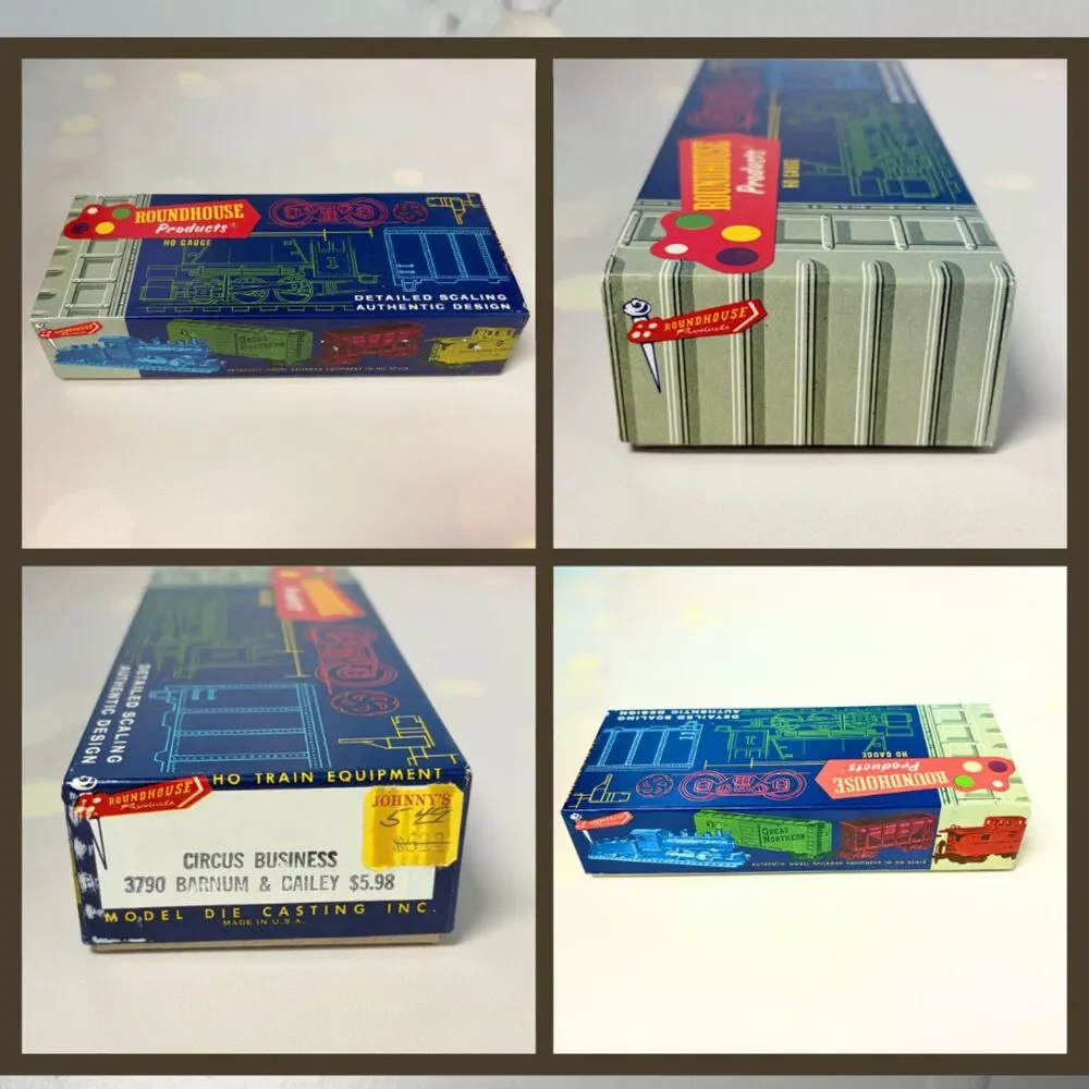 Roundhouse HO Barnum Bailey Circus 3785 3790 3795 Lot 3 Boxed Kits